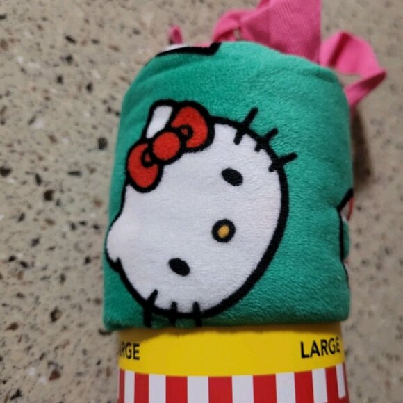 Hello Kitty Sanrio Sz Large Super Soft Fleece Pj Lounge Pants Christmas Winter - Picture 3 of 7